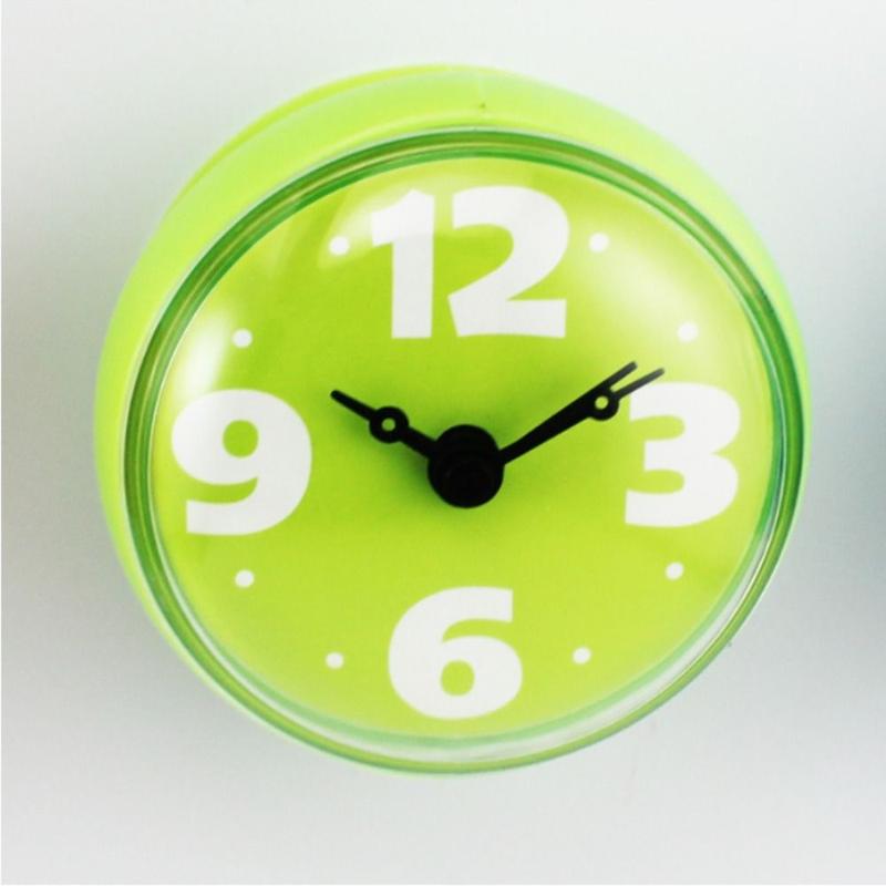 Product Introduction of Modern Round Shower Clock Waterproof with Suction Cup Wall Clock Ant-ifog Alarm Clock Bathroom&Kitchen 16