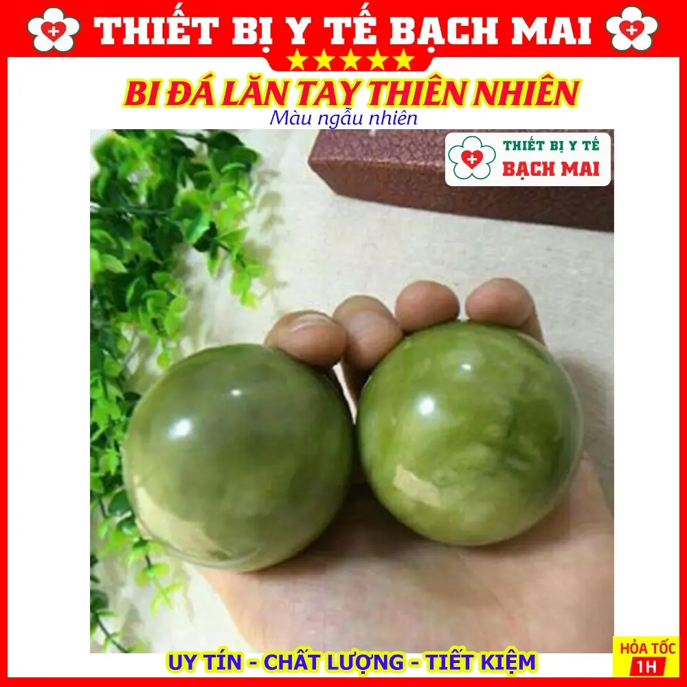 [Cặp 02] Viên Bi Tập Lăn Tay Từ Đá Thiên Nhiên