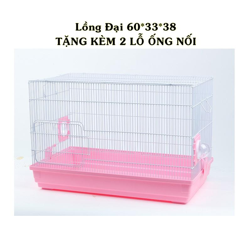 Lồng đại 60cm cho hamster - có sẵn 2 lỗ ống nối 2