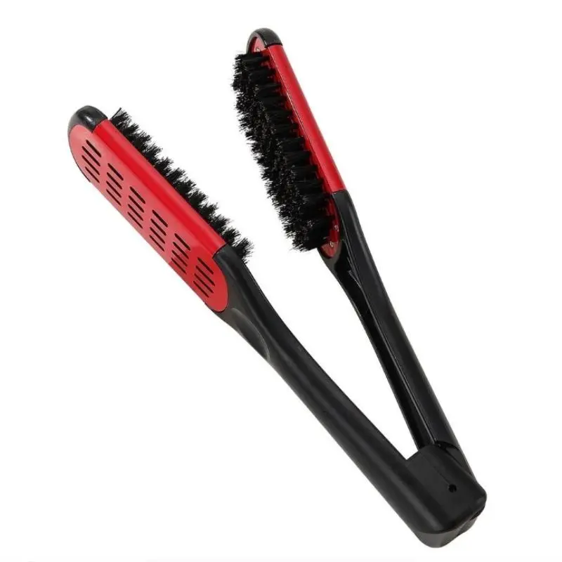 Anti-static Hair Brush, 1 Count V-shaped Hair Styling Comb, Heatless Hair Styling Tool for Straightening, Hairdressing Comb for All Hair Types 0