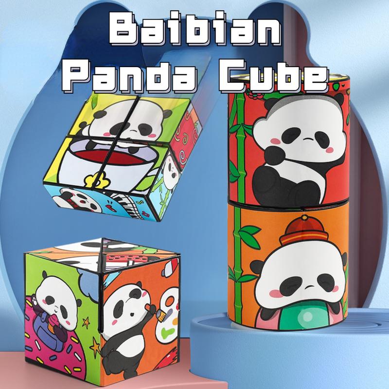 Cartoon Panda Versatile Rubik's Cube 3D Infinite Folding Rubik's ...