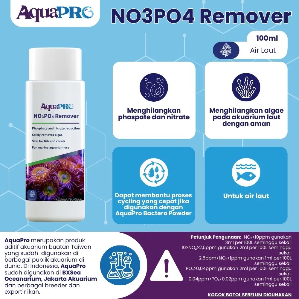 AquaPro NO3PO4 Remover 100ml/3.4floz