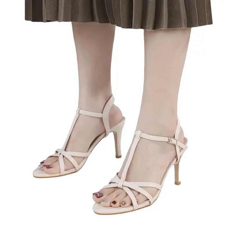 Sandal Heels Hak Tahu 9 CM Ankle 2