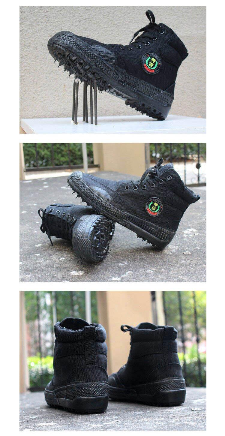 Product Introduction of Canvas Work Safety Shoes High Top Breathable Non-Slip Wear-Resistant for Men and Women Outdoor Work Shoes Summer 9