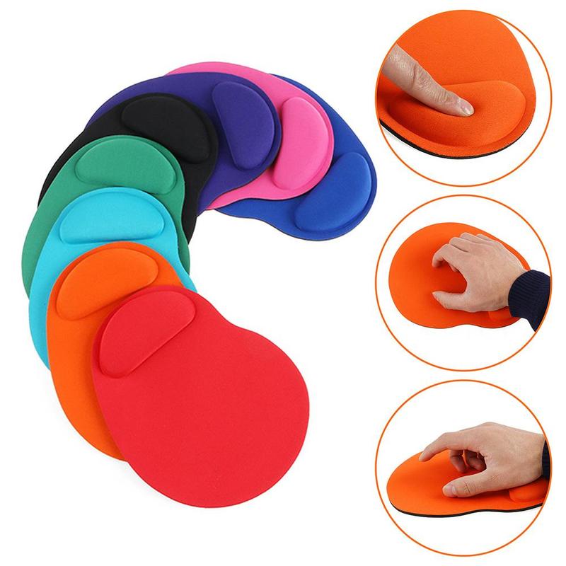 Đầy màu sắc Mềm Công thái học Mice Mat Bàn di chuột Giá đỡ cổ tay Không trượt…
