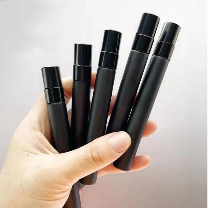 Product Introduction of Chai Xịt Thủy Tinh, Màu Đen, Có Sẵn Trong 5ml Và 10ml, Bình Xịt Nước Hoa, Có Thể Nạp Lại, Thích Hợp Cho Du Lịch, Bình Xịt Sương Mịn, Chai Xịt Mẫu Nước Hoa Chất Lỏng, Chai Xịt Bình Xịt 18