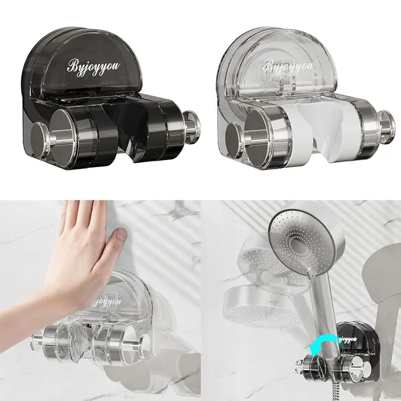 Giá Để Vòi Hoa Sen, Cốc Hút Có Thể Điều Chỉnh Thông Dụng, Có Thể Tháo Rời, Dễ Lắp Đặt, Giá Đỡ Đầu Vòi Hoa Sen, Giá Treo Tường, Thích Hợp Cho Phòng Tắm 0