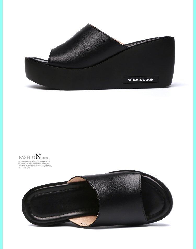 Product Introduction of Dép nữ Dép xỏ ngón đế dày cao gót mới mùa hè 2024 có thể mang ngoài trời Dép xốp gót vừa Shoes DéP GiàY 13