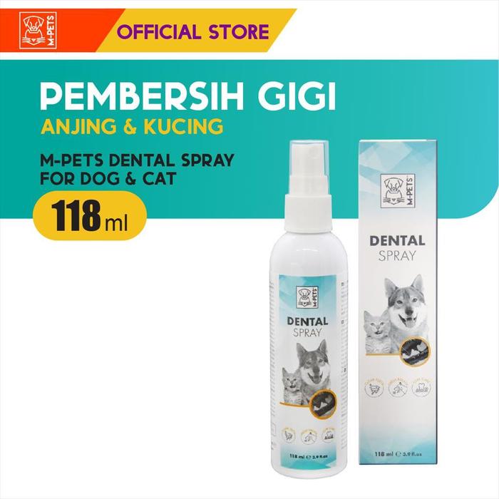 Gambar M-Pets Cat & Dog Dental Spray 118 ml / Pembersih Gigi Anjing Kucing dari M-Pets Volk Pets Indonesia Kota Tangerang Tokopedia
