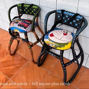 Kursi Rotan Boncengan Anak Motor N-Max Lilitan Full Tidak Full Dengan Sabuk Pengaman Tanpa Sabuk Pengaman Sintetis