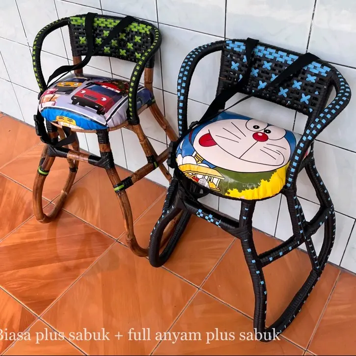 Kursi Rotan Boncengan Anak Motor N-Max PCX Lilitan Full Tidak Full Dengan Sabuk Pengaman Tanpa Sabuk Pengaman Sintetis