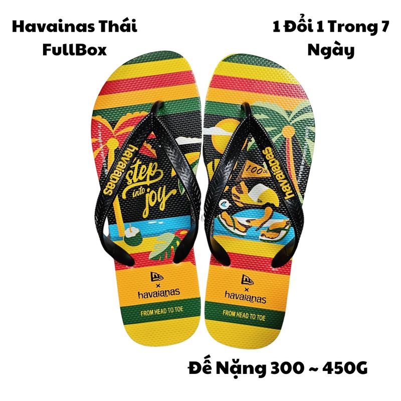  Dép Kẹp-Tông FullBox Dép Nam Havana Step in To Joy Đế Cao Su Nguyên Khối Chống Trơn Trượt Lâu Mòn Thích Hợp Đi Biển-Đi Mưa 