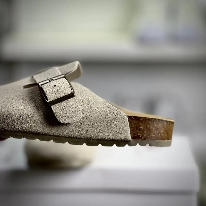 [TJ Sneaker - Bestquality] Giày sục Birken Da lộn , Đế pha trấu , Êm mềm , mang đúng size - Bảo hành 1 năm về keo DéP Shoes 3