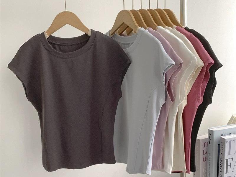 ÁO BABY TEE TAY HẾN TRƠN ĐƠN GIẢN CHẤT LIỆU COTTON MỀM MỊN THOÁNG MÁT BBT25