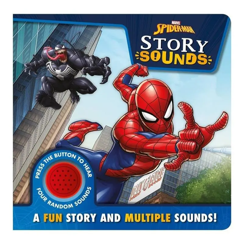 original Marvel Spiderman Sound Book For Kids With Fun Bedtime Story & Multiple Sounds