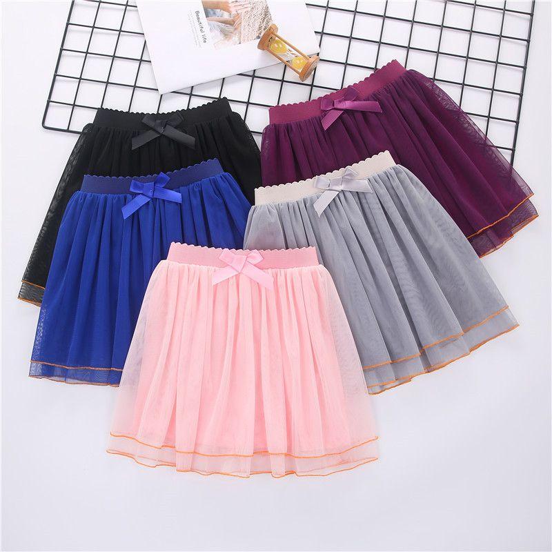 Product Introduction of Summer New Girls' Skirts Sweet Pleated Cake Princess Dress Fashion Half-Length Tulle Skirt Waist Skirt 1