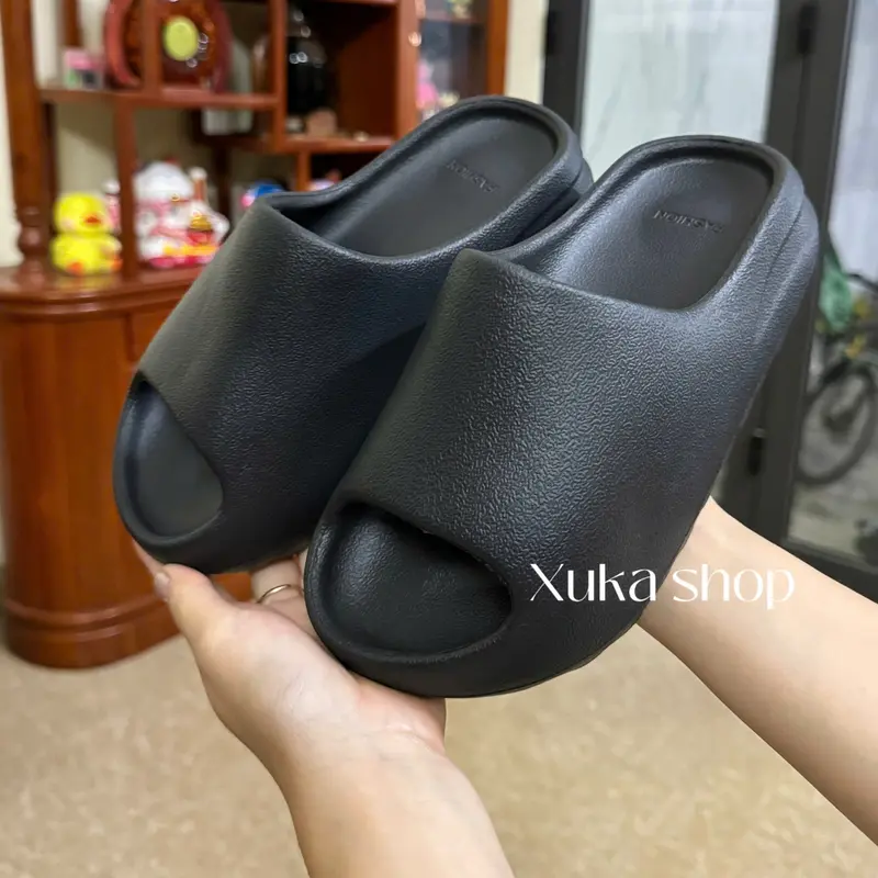 Dép bánh mì vân Nhám Nữ đế răng cưa cao 4 cm, chống trơn trượt DéP Slipper Quai Ngang 1
