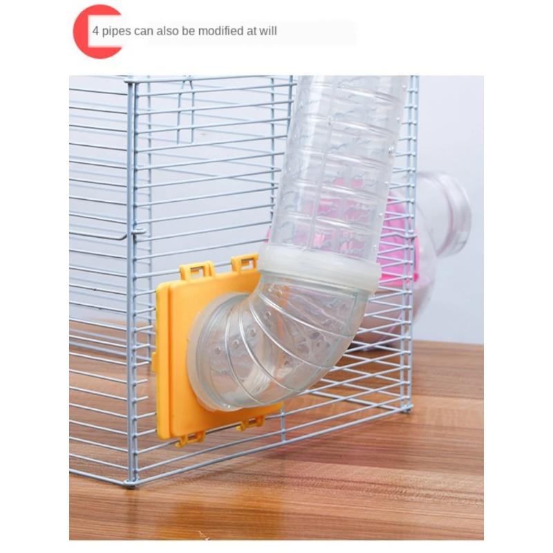 Product Introduction of 8 Pcs/set DIY Hamster Tunnel Toy Pet Sports Training Pipeline Transparent Runway Toy Pet Hamster Game for Small Animal Accessori 11