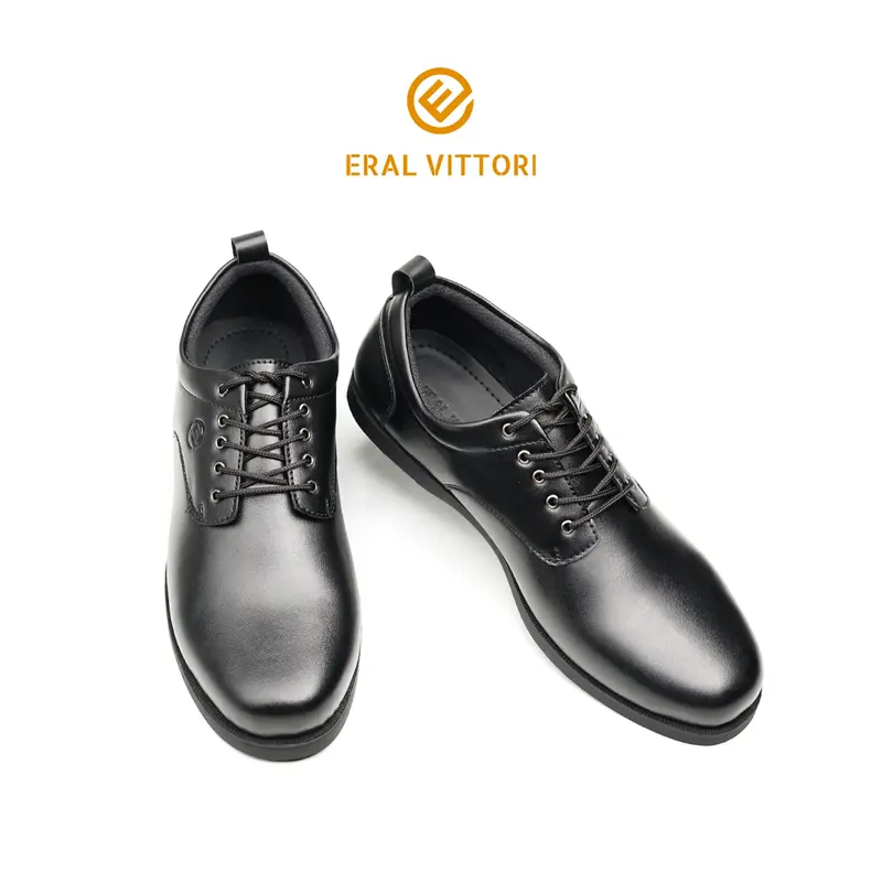 Eral Vittori - Gata 1011 Sepatu Pria Pantofel Formal Tali Hitam Coklat Shoes Kerja Pesta 3