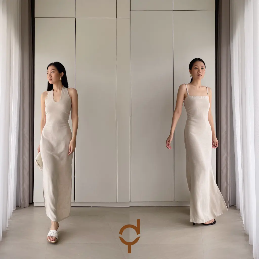 DY Official | Linen Series - Linen Dress Maxi Dress Midi Dress Long Dress