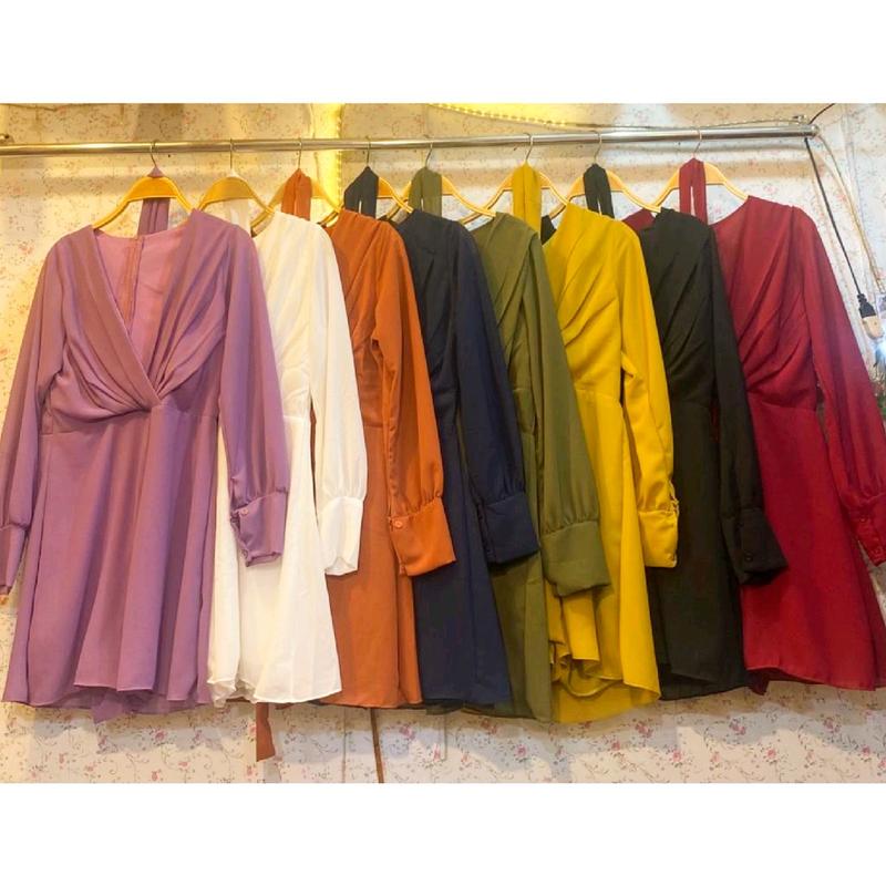 BARBARA JUMPSUIT-STELAN WANITA BANGKOK V NECK TANGAN Panjang 3