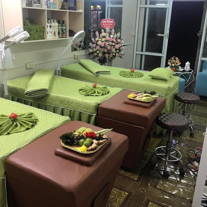Ga giường gội Trần cotton cho các spa, salon