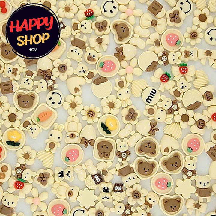 (Hàng tặng) Sticker , charm gắn dép mẫu ngẫu nhiên- HAPPY SHOP-HCM - Hàng chính hãng 7