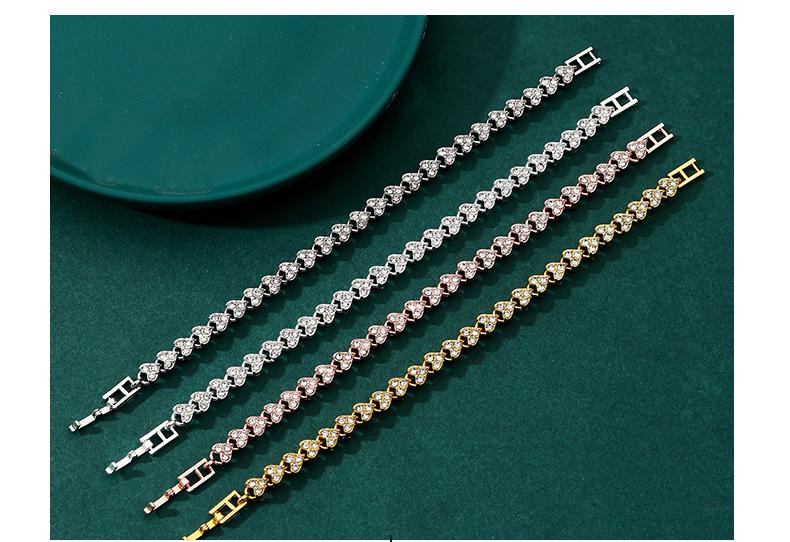 Product Introduction of Fashion Charm Tennis Bracelet for Women Crystal Zircon Jewelry Adjustable Gold Color Silver Color Chain Bracelets Gift 2