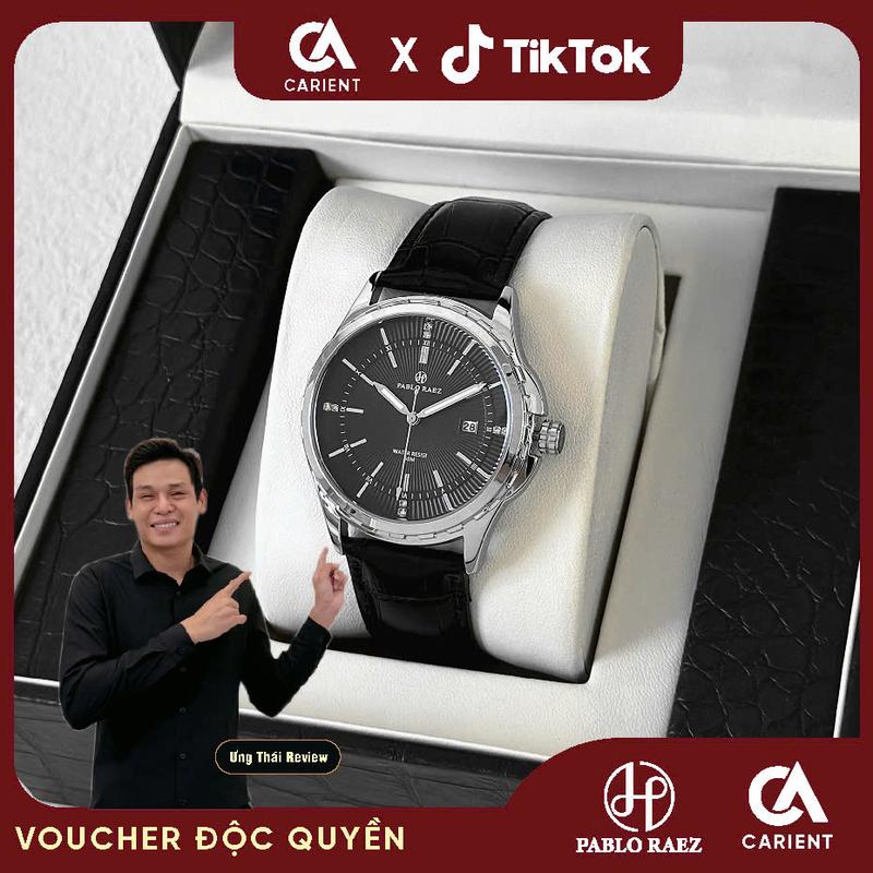 [CARIENT x ƯNG THÁI] Đồng hồ nam Carient Pablo Raez L558 đính đá có lịch ngày L558 CARIENT