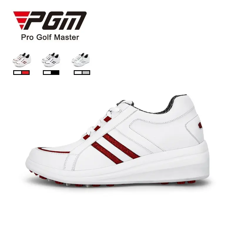 [PGM] Golf 5cm inner Increased wedge heel shoe flat women sneakers with massage Insole waterproof design XZ147