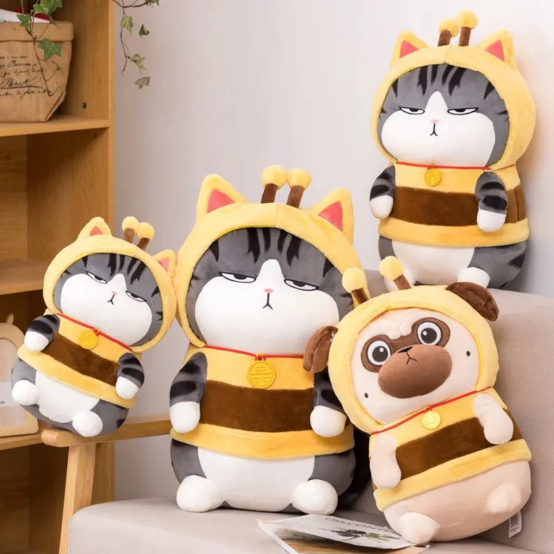 Gấu bông cao cấp chó/mèo cosplay ong 0