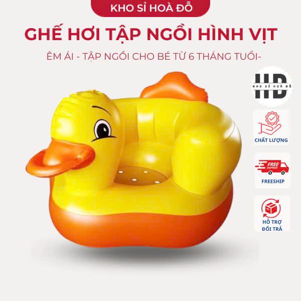 Ghế Hơi Tập Ngồi Con Vịt Cho Bé Siêu Đáng Yêu Voi