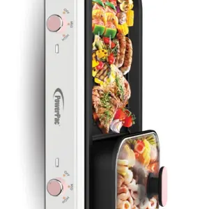 Powerpac SteamBoat & BBQ Grill 2IN1 - Panggangan Listrik BBQ serbaguna
