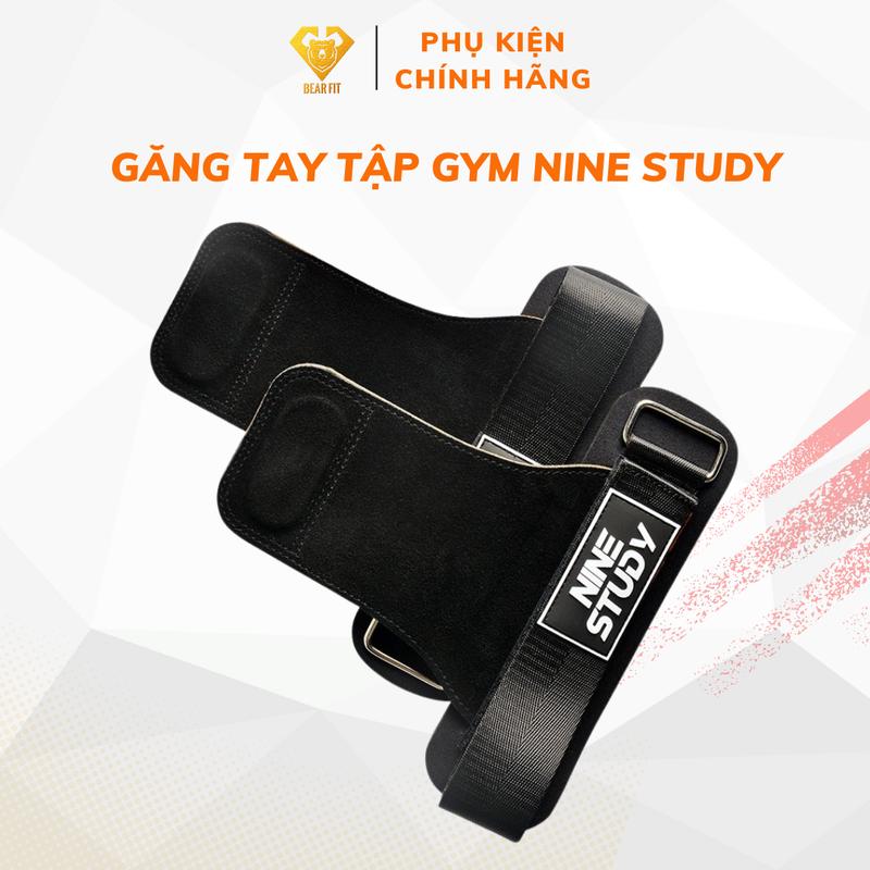 Găng Tay Tập GYM Chính hãng Nine Study Dây kéo lưng Lifting Straps đa năng hỗ trợ tập Gym Deadlift lên xà