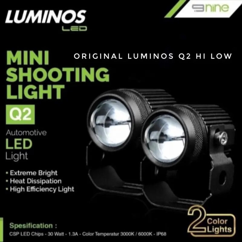 [2PCS] Lampu tembak q2 luminos original luminos 2 warna Motorcycle 1
