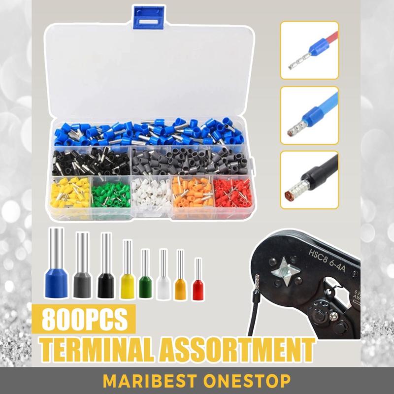 800PCS WAYAR Wire Ferrules, Insulated Crimp Pin Terminal Kit - TikTok ...
