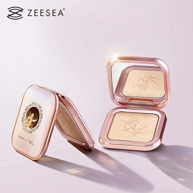 （Same style） [NHẬP KHẨU] Phấn Bắt Sáng Màu Sắc Lấp Lánh ZEESEA Highlight Pressed Powder 6g 4