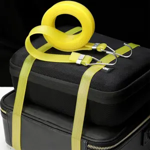 CLAI LIVING Tali Bagasi Karet Silikon Motor Elastis tali pengikat barang Pipih Gepeng Silicon Melar Keranjang handle koper Kurir Elastic Cargo Tie Down Straps 100-250cm 1M 1,5M 2.5M 1 2 3 Meter 100cm 150cm 250cm 100 150 250 CM Kuning Elastis