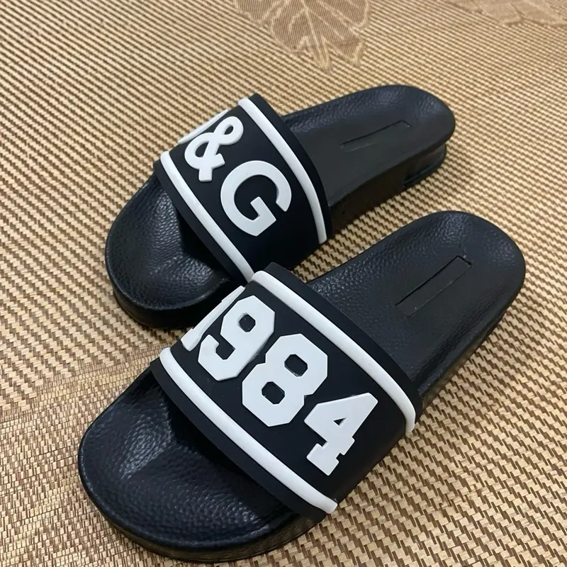 Dép lê Đờ và Gờ 1984 đế một lớp quai mác loạn xạ Nam - Slipper, DéP 4