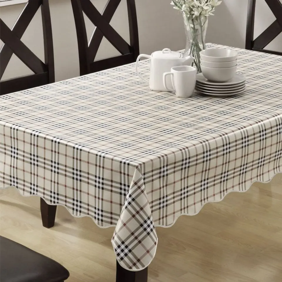 Khăn trải bàn PVC, mới, không thấm nước, chống bỏng, chống dầu, hình chữ nhật, thích hợp cho bàn cà phê, khăn trải bàn dùng một lần, làm bằng nhựa