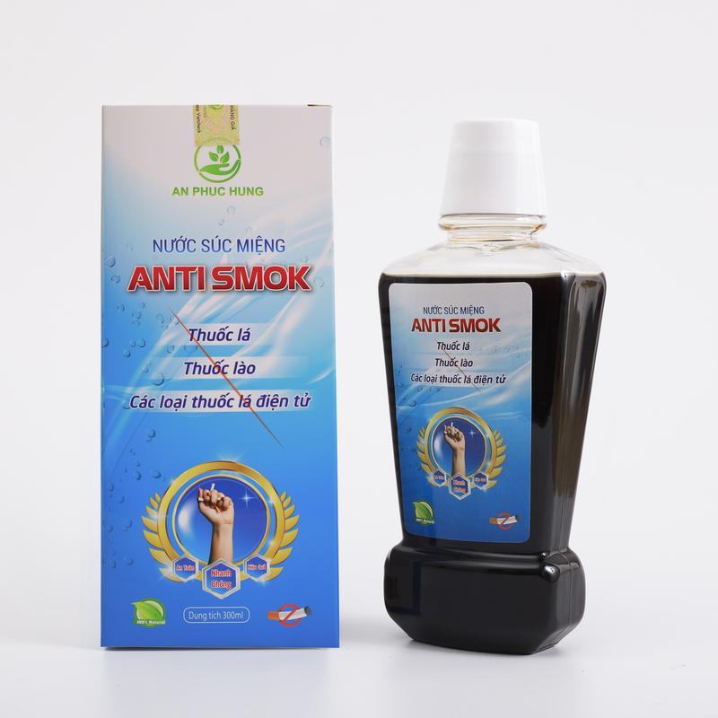 Nước Súc Miệng Cai Thuôc Lá, Lào Anti Smok Chai 300ml Trắng Răng