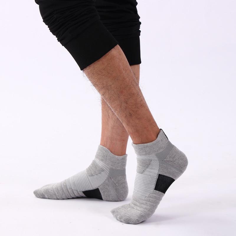 Outdoor Sports Short-Tube Pure Cotton Breathable Basketball Socks Running Socks 4