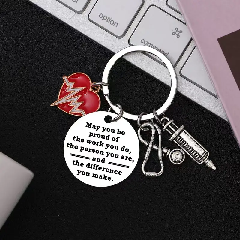 Special Edition Ecg Heartbeat Keychain Perfect For Nurse Appreciation Day And Graduation Gifts