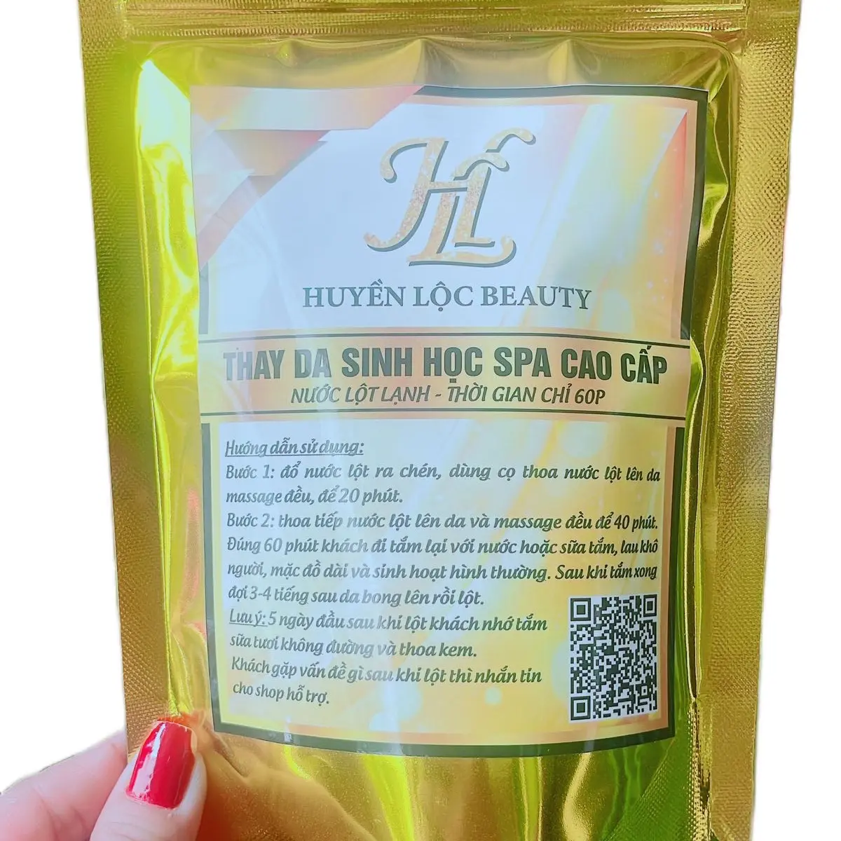 1 SÉT LỘT THAY DA SINH HOC SPA - THỜI GIAN 60P ( Lột được 2 tay hoặc 2 chân )