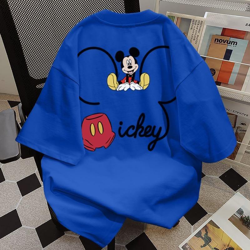 Product Introduction of Summer Casual Fun Cartoon Printing Design Loose Printing Crew Neck Short Sleeve T-Shirt Couple Top boxy  shirt oversized  shirt  men 15