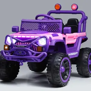 Mainan Mobil Anak MB-GUNUNG Model Gunung Bisa Dinaiki 2 Penumpang Musik Lampu LED USB Bluetooth Remote Control Sabuk Pengaman Anti Kejut Merah - UNGU