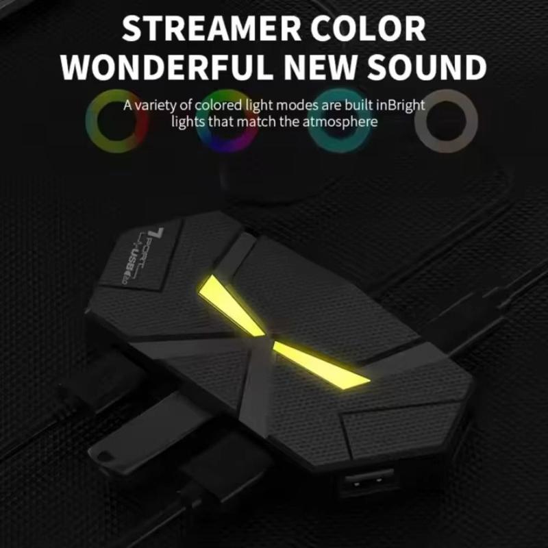 Hub Bộ Chia USB Cầm Tay 4 / 7 Cổng, Trạm Đế Cắm Tốc Độ Cao, Bộ Chia USB 3.0 Và USB2.0 Đa, Phụ Kiện Máy Tính, Chiều Dài 0,6m / 1,2m 2