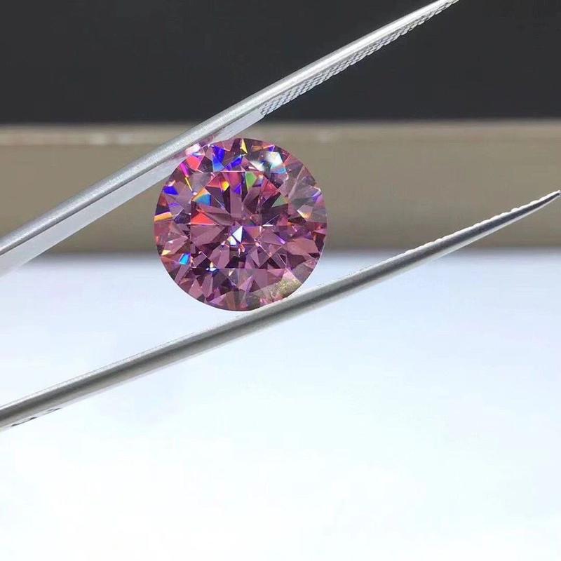 Product Introduction of Super Large Collector's Pink Moissanite 85 Carat Imported from America Moissanite Craft Loose Stone Octagon Shape 5