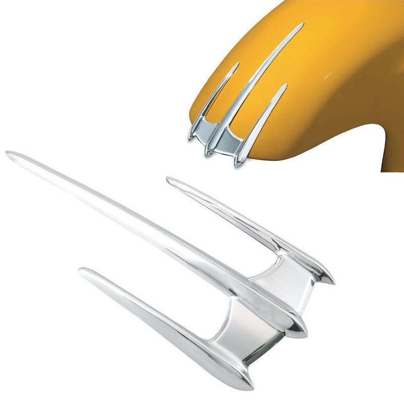 Motorcycle ABS Front Fender Lid Trim Mudguard Tip Accent For Yamaha XVS650/1100/1300 V-Star, XV1600/1700 Road Star, XV1900 Stratoliner/Roadliner; Honda VTX 1300/1800, Goldwing GL1800 F6B 0