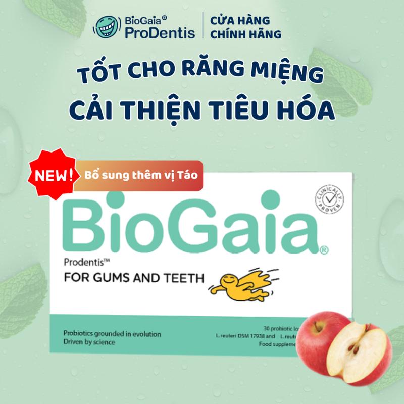   LÔ MỚI DATE 2027  Viên Ngậm Bảo Vệ Răng Miệng BIOGAIA PRODENTIS Xuất xứ Thụy Điển H 30 Viên Giảm Sâu Răng Mủn răng Sún răng Hôi miệng... 